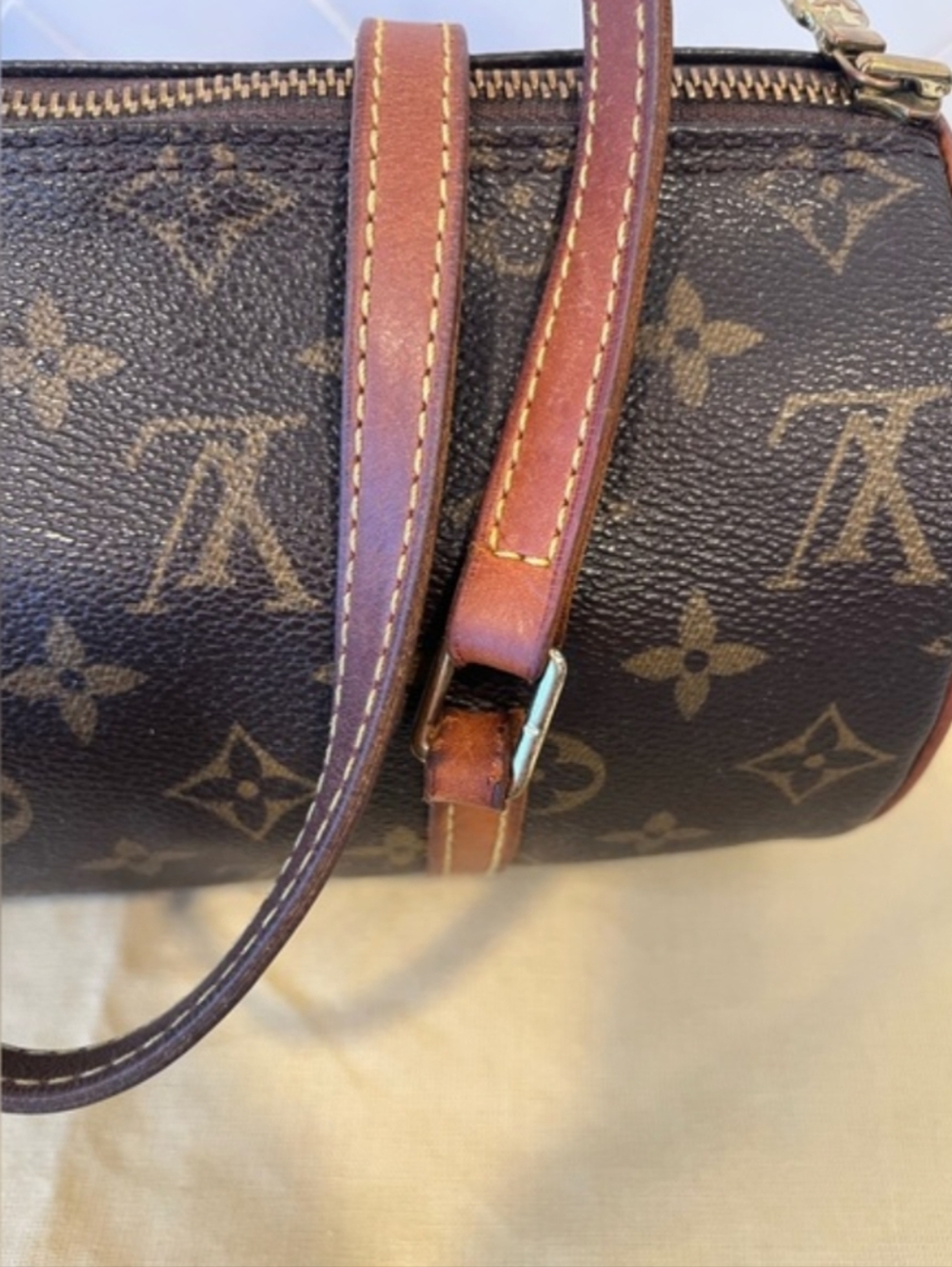 LOUIS VUITTON Papillon 30 Monogram Canvas Satchel Bag Brown - Picture 13 of 16